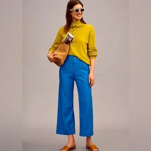 Colette Cropped Wide-Leg Pants by Maeve